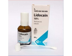 Hộp đựng tê xịt Lidocain 10% 3.8gram