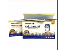 Khẩu trang y tế DANAMECO tiệt trùng từng chiếc (3 lớp kháng khuẩn) chính hãng
