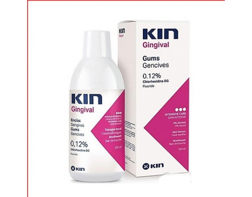 Nước súc miệng KIN GINGIVAL sát khuẩn, trị hôi miệng, ngăn ngừa viêm 250ml