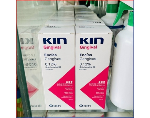 Nước súc miệng KIN GINGIVAL sát khuẩn, trị hôi miệng, ngăn ngừa viêm 250ml