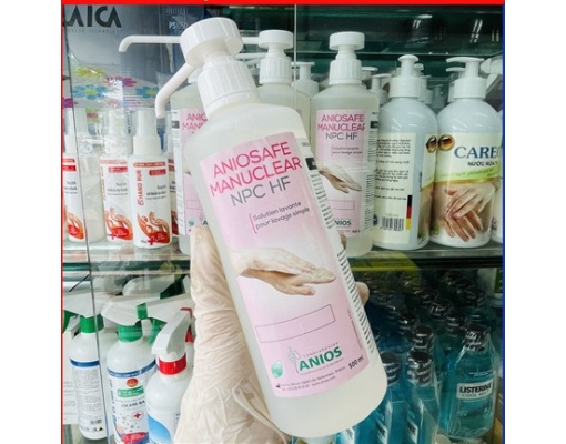Dung dịch vệ sinh tay thường quy ANIOS trong bệnh viện chai 500ml